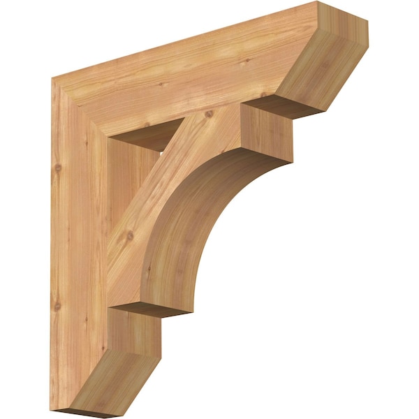 Ekena Millwork Westlake Slat Smooth Bracket, Western Red Cedar, 5 1/2"W x 24"D x 24"H BKT06X24X24WTL06SWR - main
